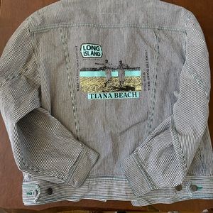 Vintage pinstripe jacket ixi:z Japanese Streetwear IXIZ sz L